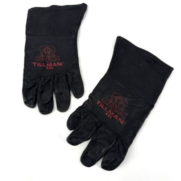 Tillman Onyx 44L Large Leather Industrial Black Top Grain Unlined TIG‎ Glove - Picture 3 of 6